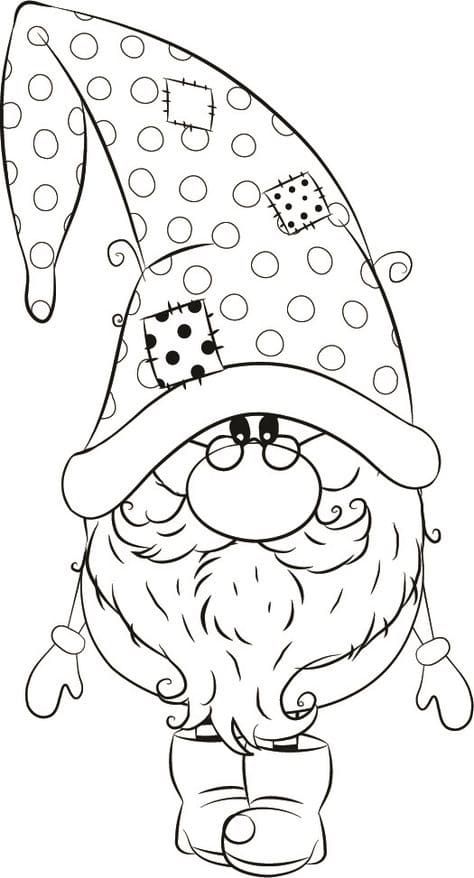 Gnome Coloring Pages | 100 Pictures Free Printable | Christmas coloring  pages, Christmas drawing, Christmas colors