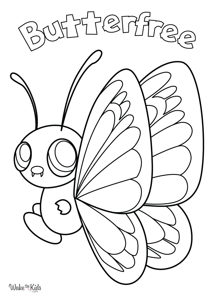 Butterfree Coloring Pages (Free ...