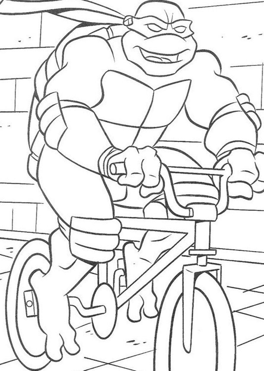 Riding Bicycle Coloring Page For Kids | Transportation Coloring ...