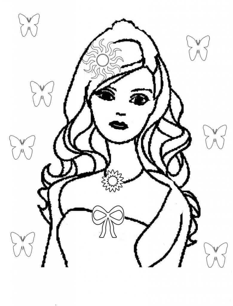 Printable Coloring Pages Barbie - Coloring Nation