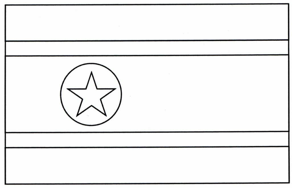 Africa Flag Coloring Page