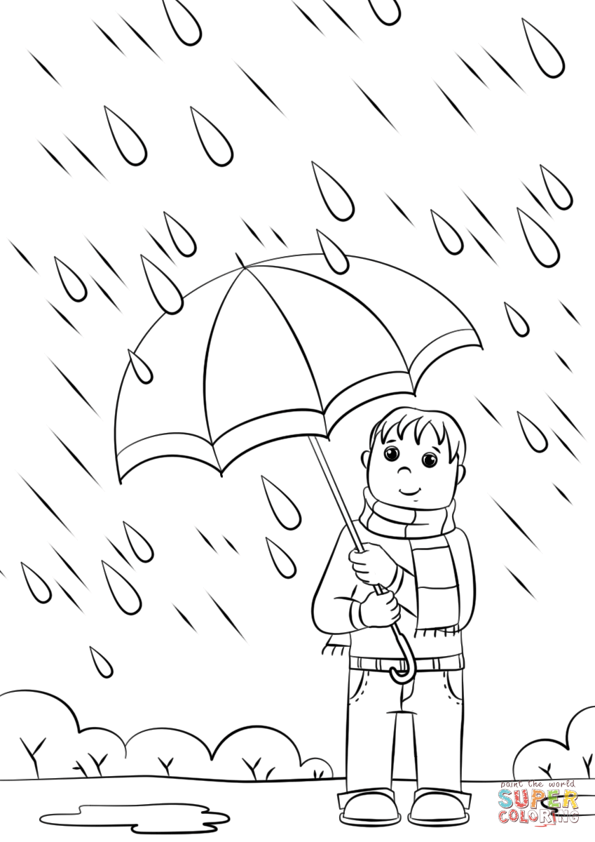 Rainy Day coloring page | Free Printable Coloring Pages