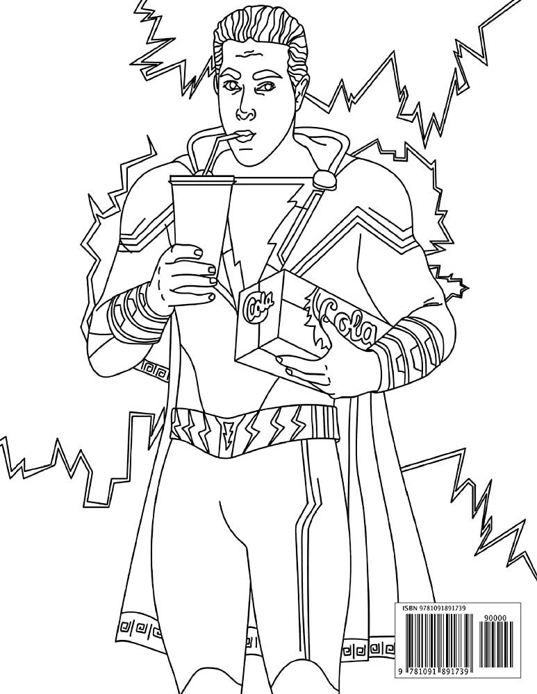 Shazam Coloring Book: Jumbo Coloring Book, DC Comics Superhero Film 2019 Coloring  Book Unofficial with Premium Images by Chen, Alan - Amazon.ae