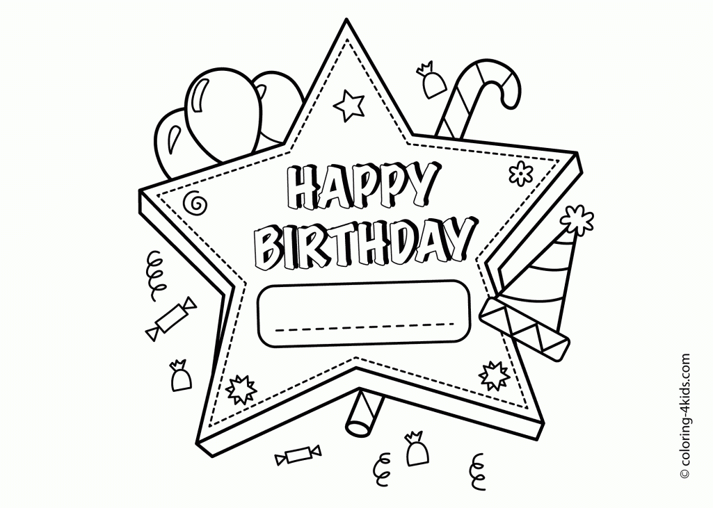 Free Coloring Pages Of Mother Of Birthday Coloring Pages For ...