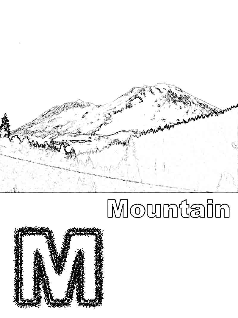 MOUNTAIN COLORING PAGES Â« ONLINE COLORING