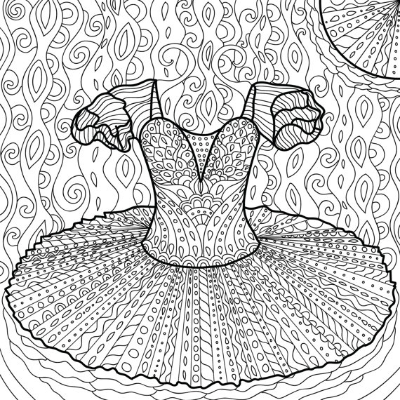 Printable Coloring Page Zentangle Dance Coloring Book | Etsy Australia |  Dance coloring pages, Coloring pages, Printable coloring pages