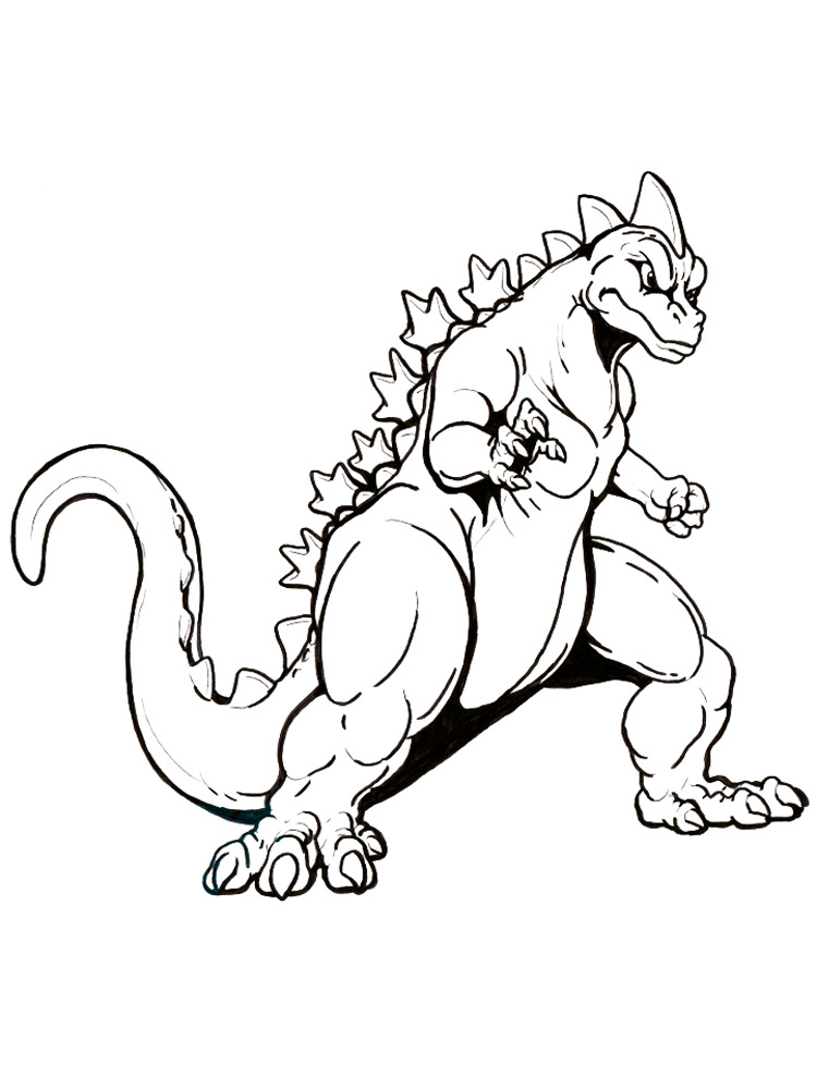 Free Godzilla coloring pages. Download and print Godzilla coloring pages