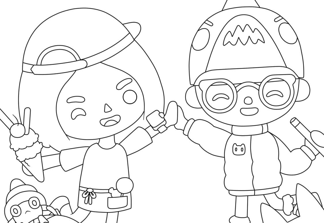 Toca Life World Printable Coloring Page - Free Printable Coloring Pages for  Kids