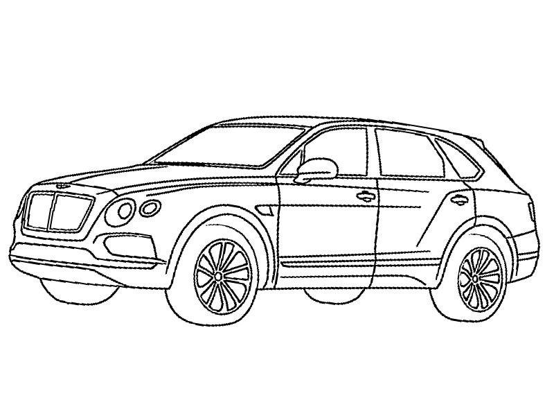 colouring page Bentley Bentayga | coloringpage.ca