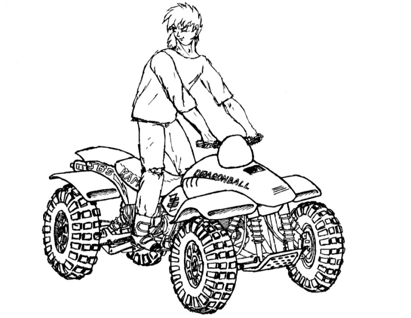 Drawing Quad / ATV #143194 (Transportation) – Printable coloring pages
