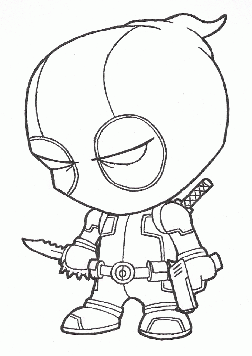 Print Free Printable Deadpool Coloring Pages For Kids - Widetheme