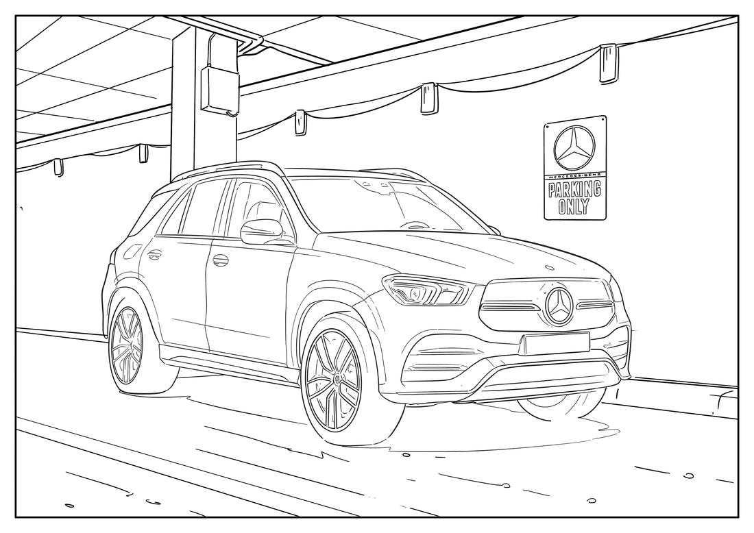 Mercedes Coloring Pages - Coloring Nation