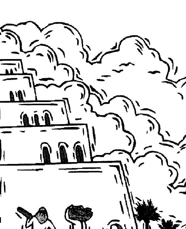 Tower of Babel Reach the Sky Coloring Page: Tower of Babel Reach ...