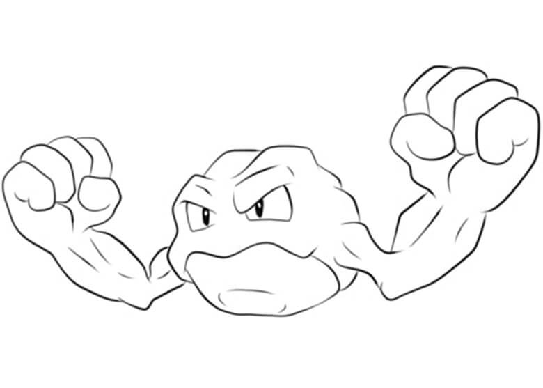 Geodude 2 Coloring Page - Free Printable Coloring Pages for Kids