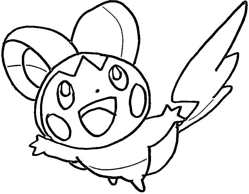 Emolga Coloring Pages - Free Printable Coloring Pages for Kids