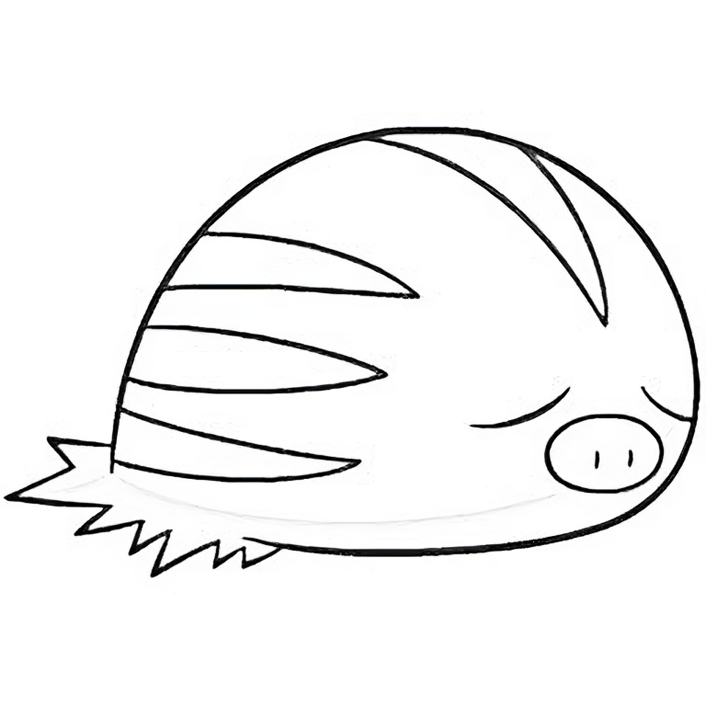 Swinub coloring page