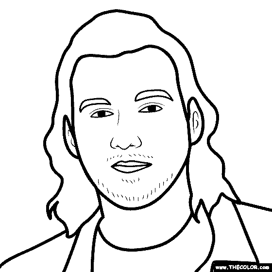 Morgan Wallen Coloring Page