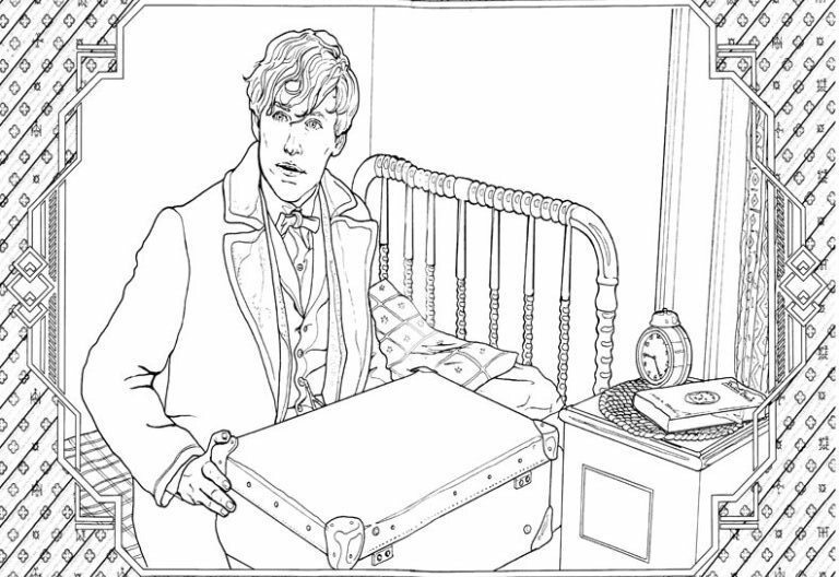 Fantastic Beasts and Where to Find Them Coloring Page
