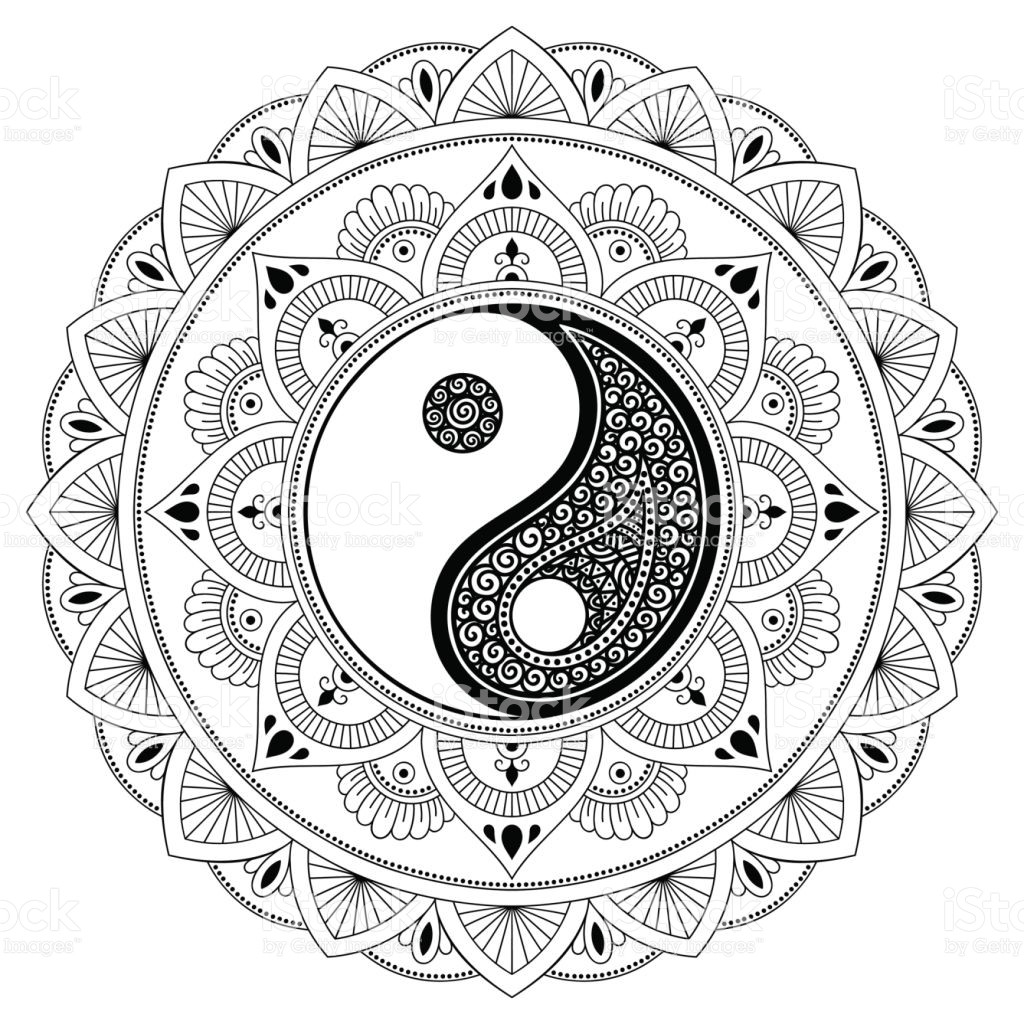Yin And Yang Coloring Pages For Adults