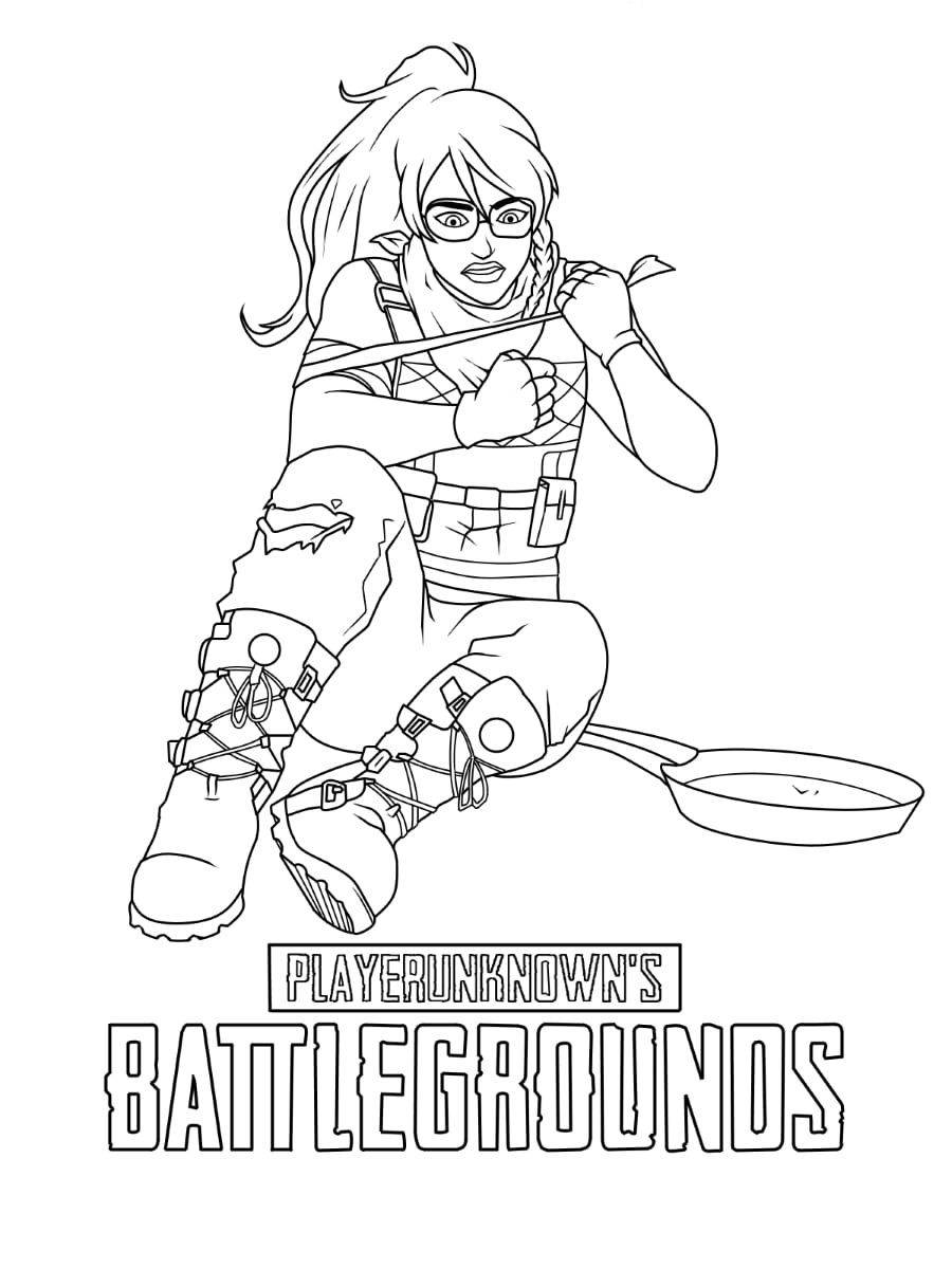 PUBG Coloring Pages | 20 New Coloring Pages Free Printable