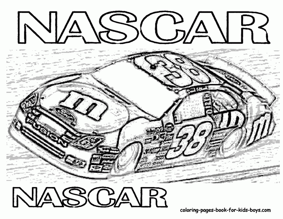printable nascar coloring pages - Clip Art Library