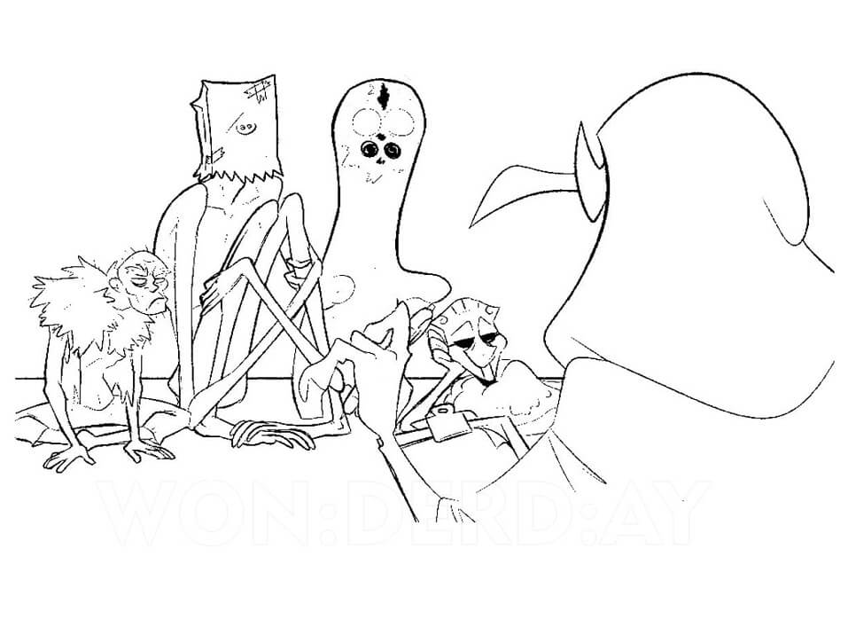 Scp Monsters Coloring Page - Free Printable Coloring Pages for Kids