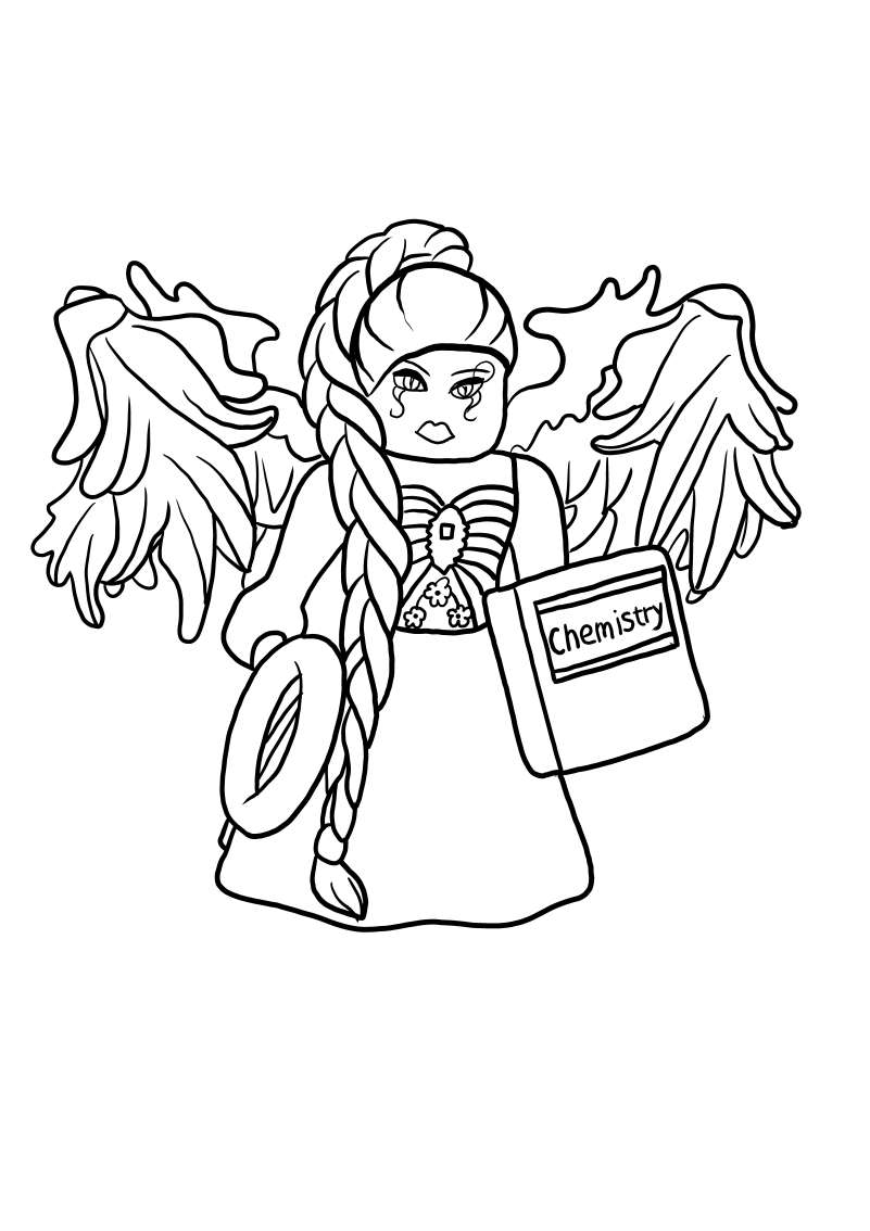 Royale High from Roblox coloring page