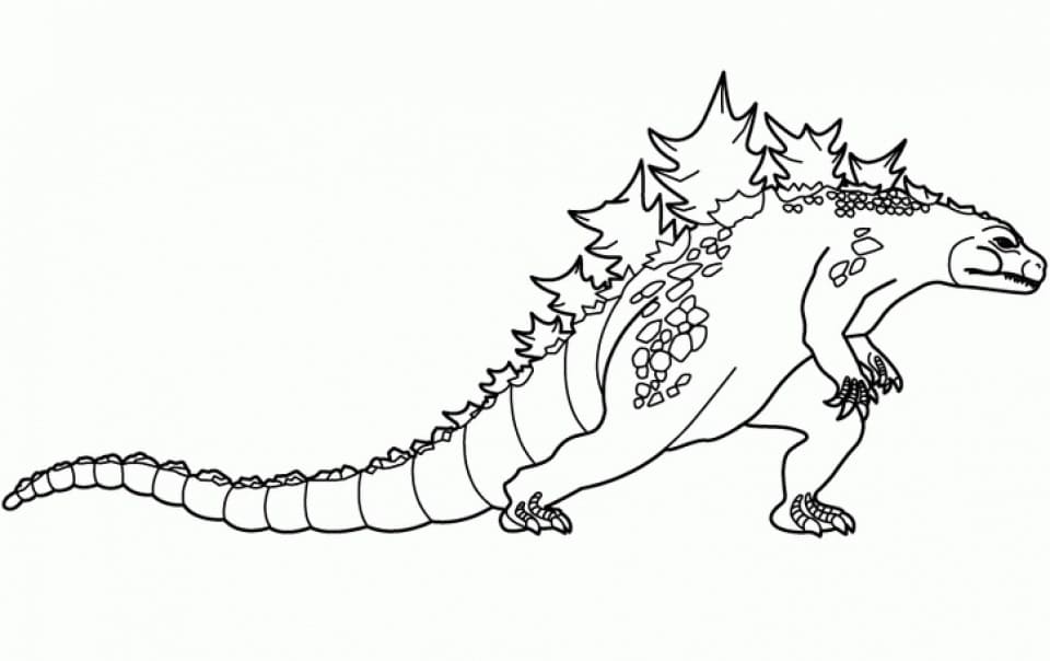 Godzilla Coloring Pages. Print Monster For Free