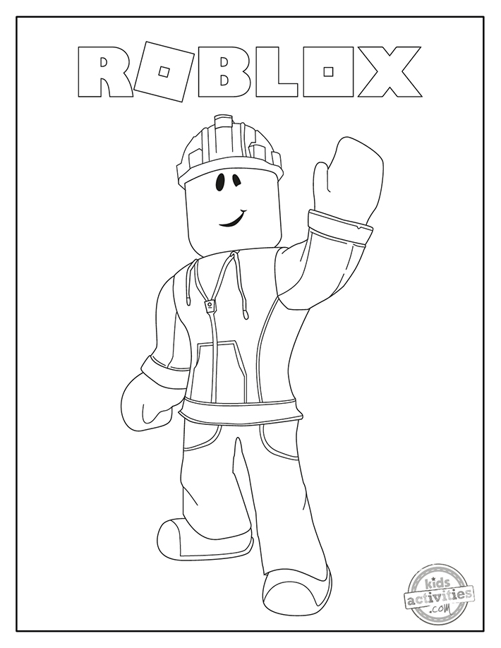 Free Roblox Coloring Pages for Kids to Print & Color | Kids Activities Blog