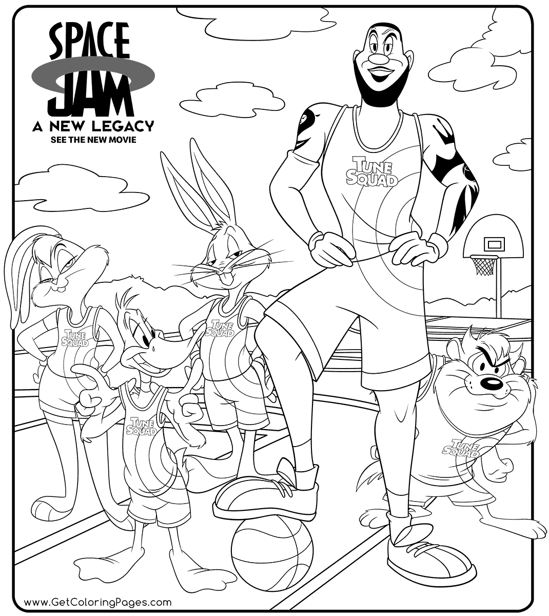 Space Jam 2 Coloring Pages - GetColoringPages.com