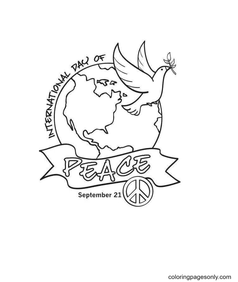 International Peace Day Coloring Pages - International Day of Peace  Coloring Pages - Coloring Pages For Kids And Adults