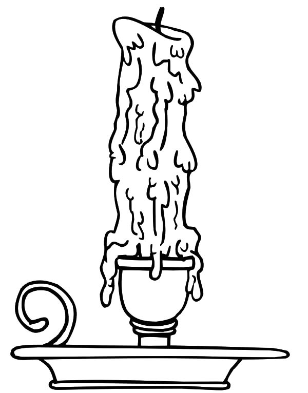 Candle Is Melting Coloring Pages | Best Place to Color | Colorful candles, Coloring  pages, New year coloring pages