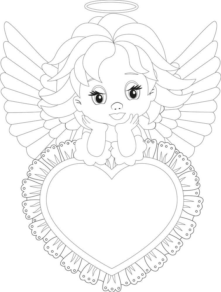 Little Angel Coloring Pages - Angel Coloring Pages - Coloring Pages For  Kids And Adults