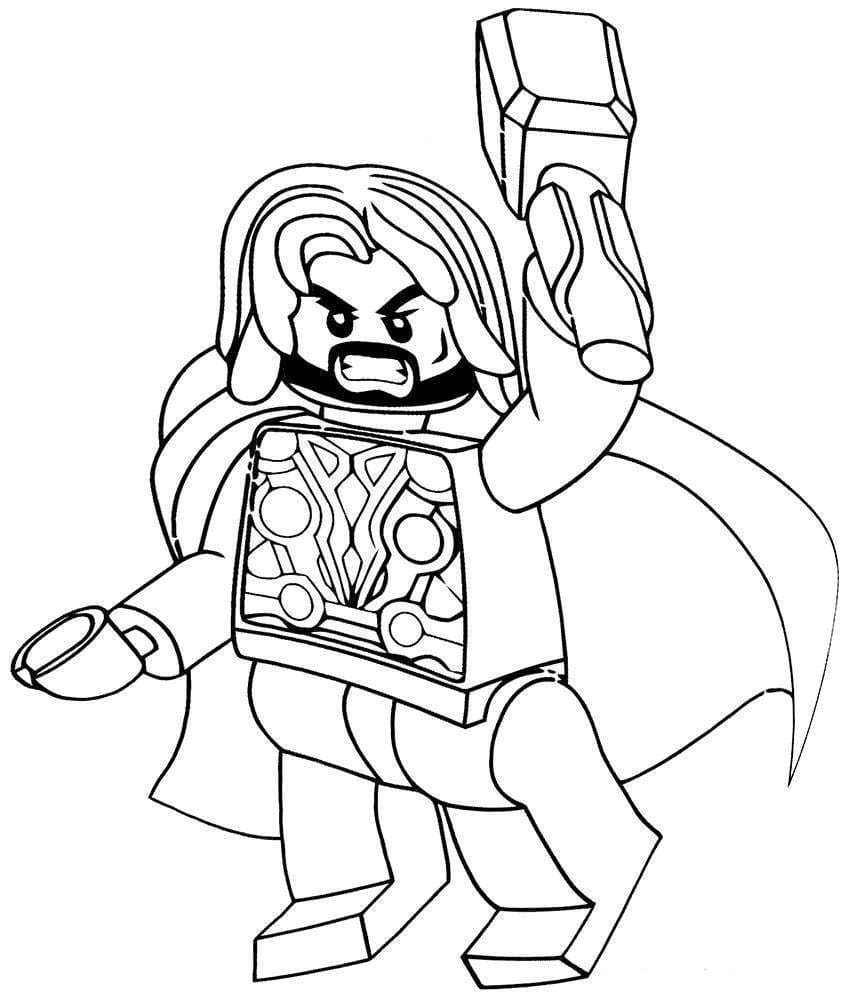 Marvel Lego Thor coloring page ...