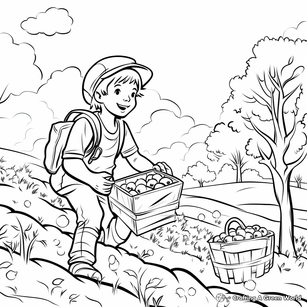 Fall Apple Coloring Pages - Free ...