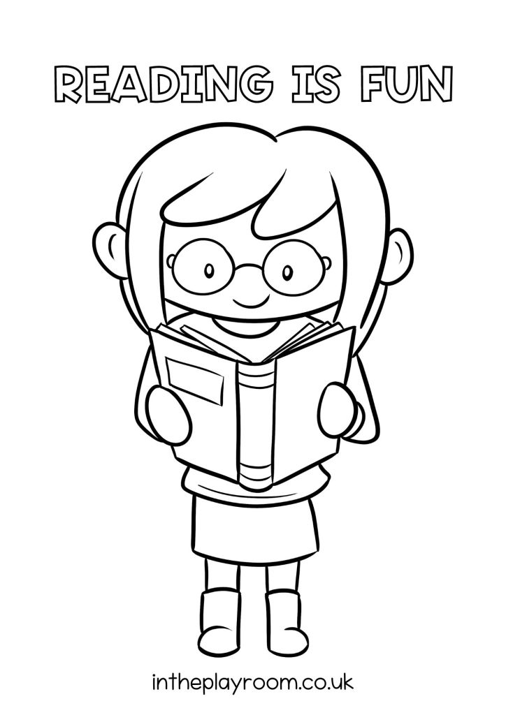 World Book Day Coloring Pages Coloring Nation