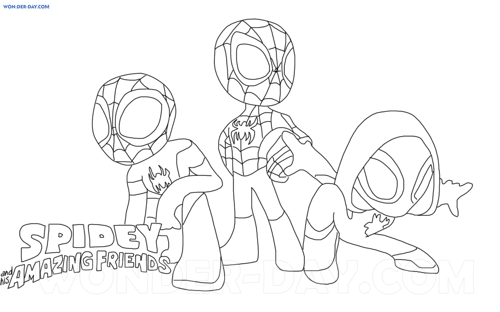 Spidey and His Amazing Friends coloring ...