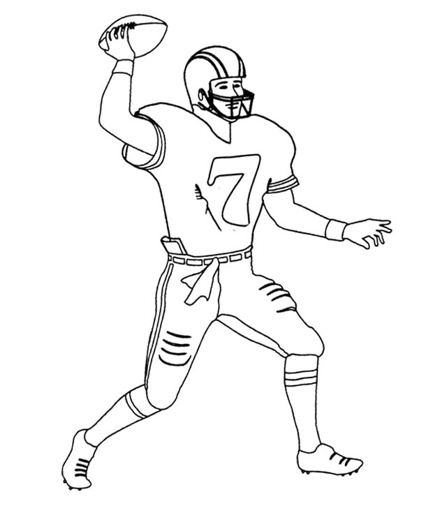 NFL Football Player Coloring Pages - Get Coloring Pages