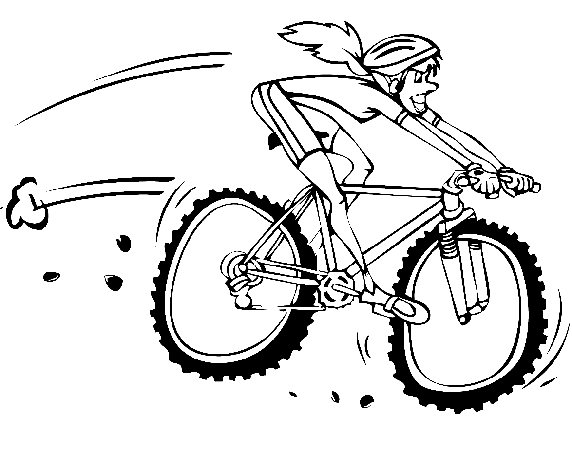 Cycling Coloring Pages Printable for Free Download