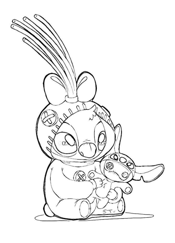 Baby Stitch Coloring Pages - Coloring Nation