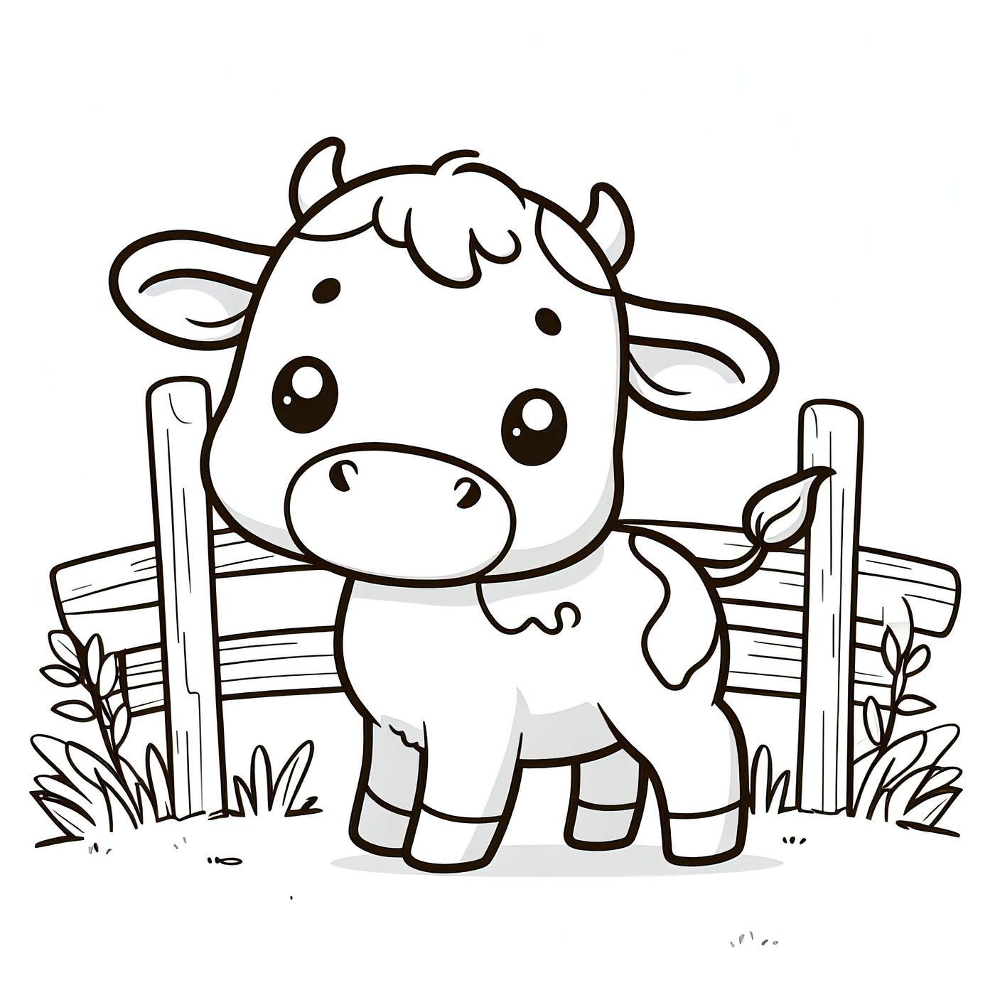 Cow Coloring Pages for Kids. Cow ...