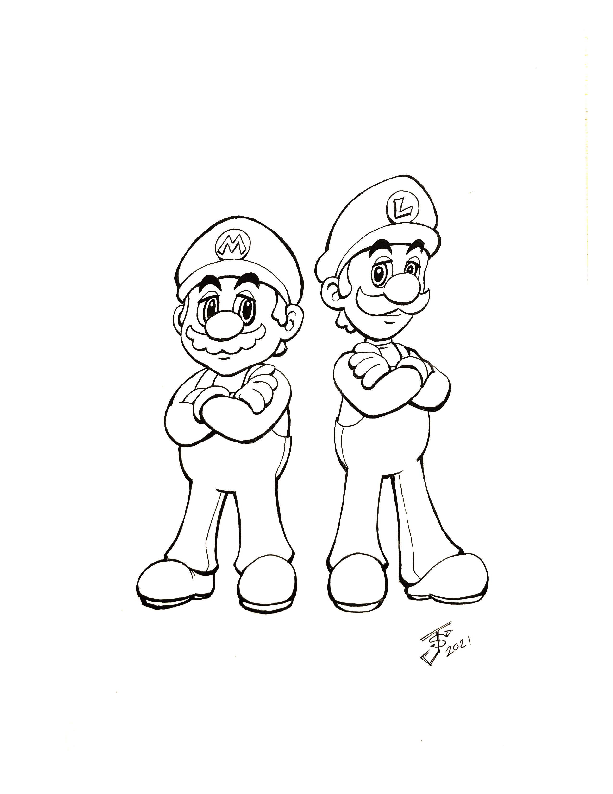 Mario Bros Color Sheet : SaviorCrown ...