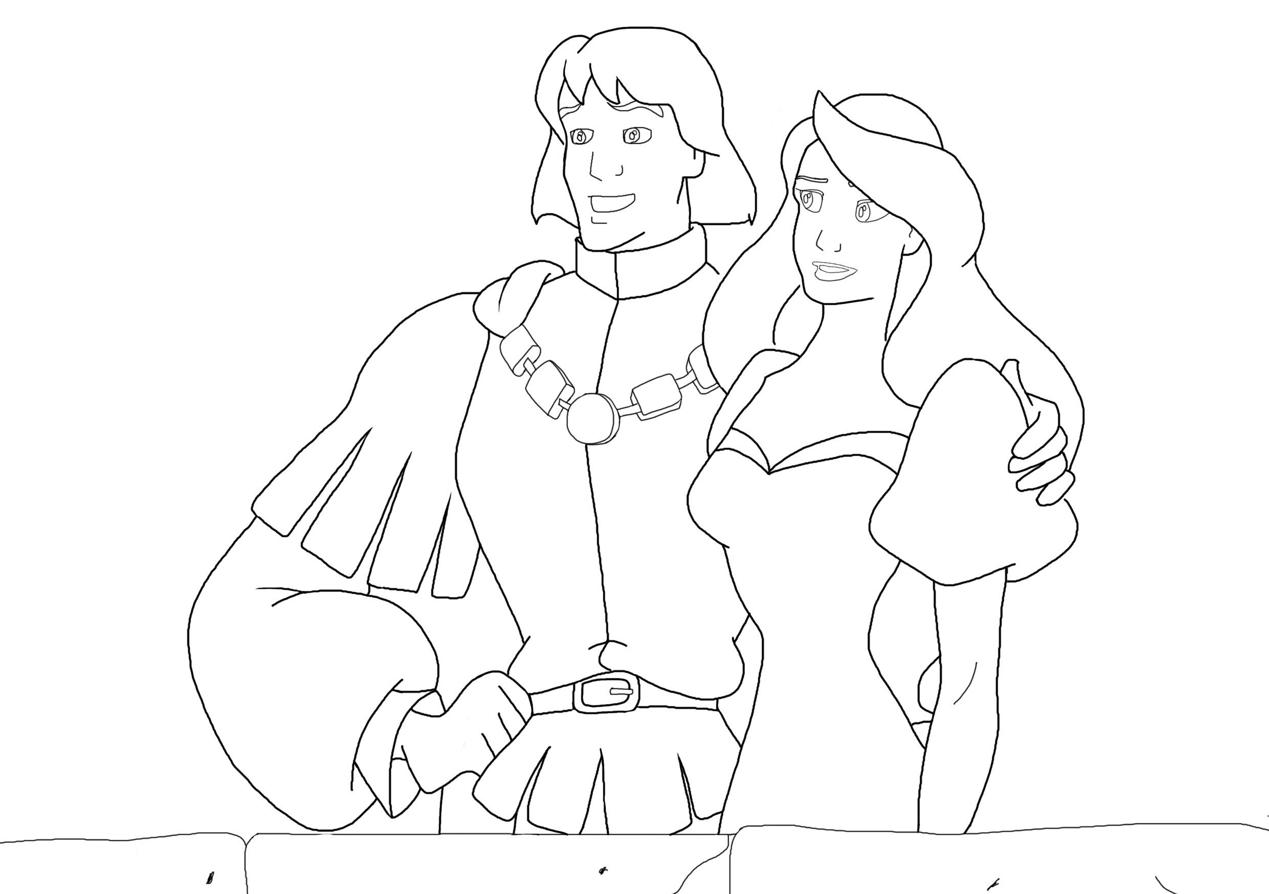 Swan Princess - Coloring Pages for Kids and for Adults