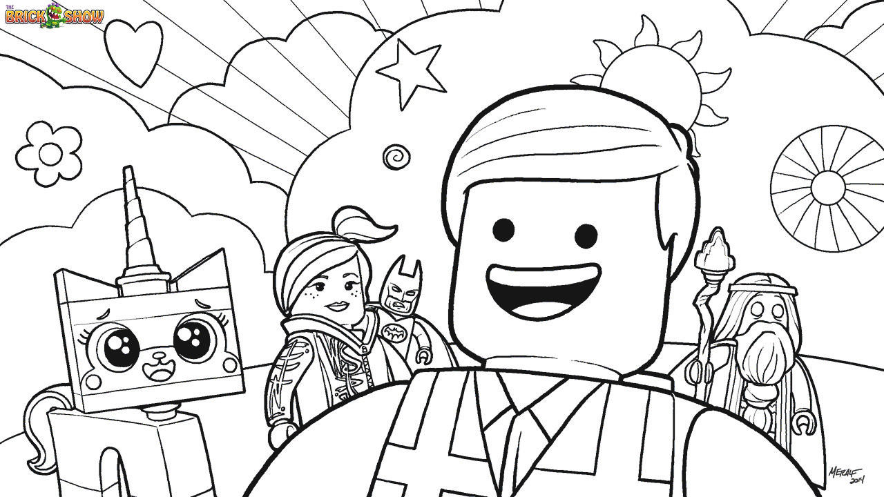 The LEGO Movie Coloring Pages : Free Printable The LEGO Movie ...