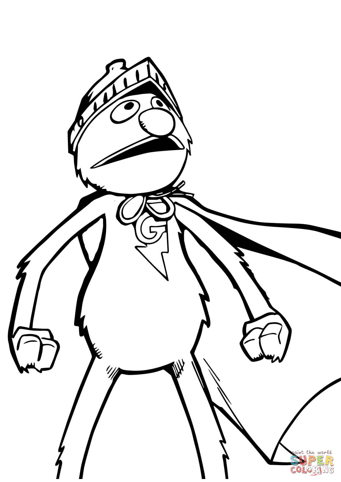 Grover Coloring Page