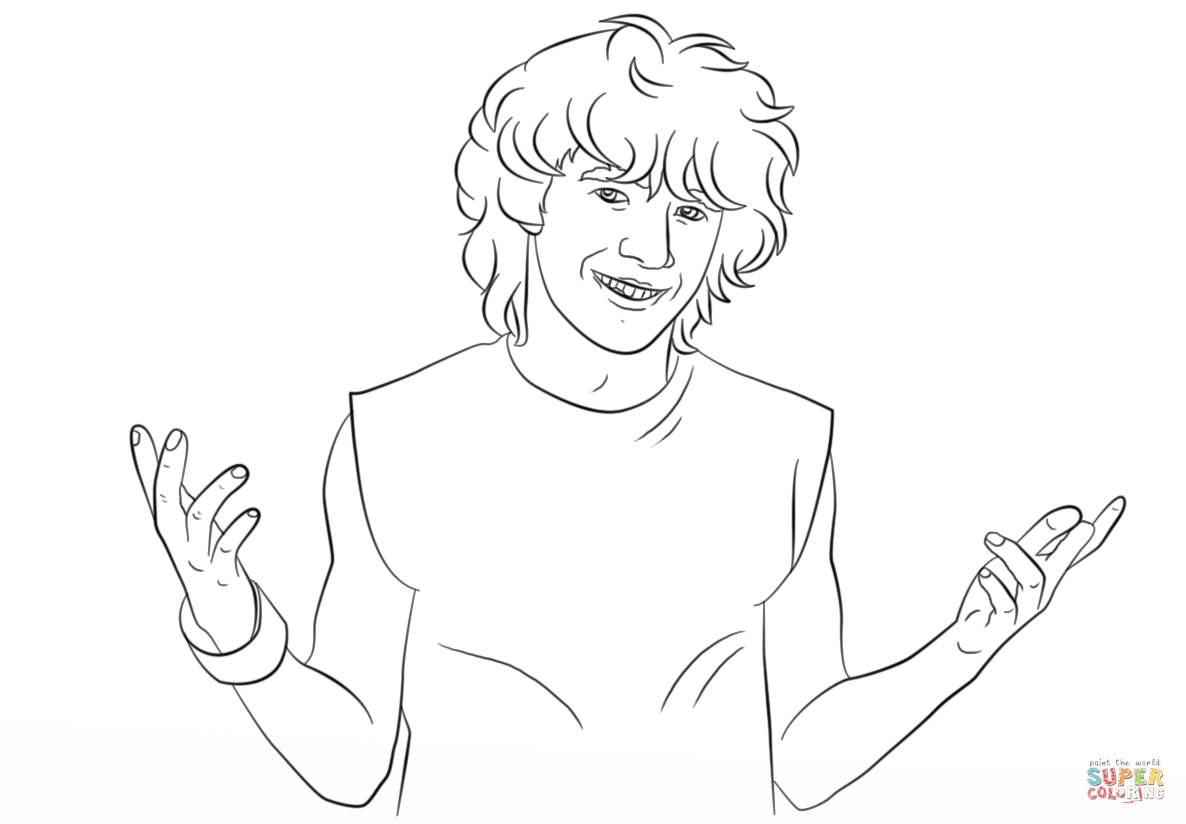 Logan Reese from Zoey 101 coloring page