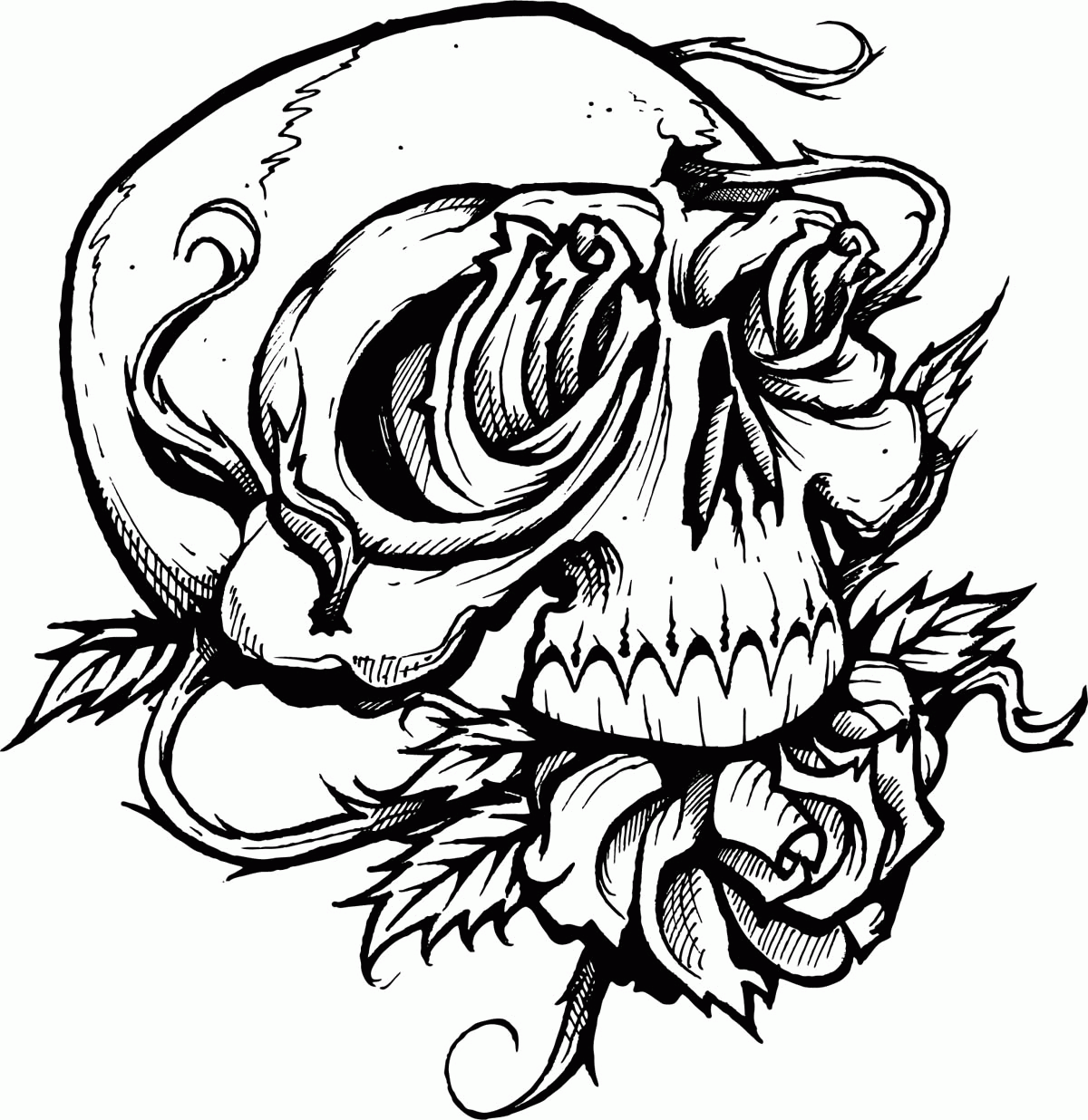 Free Printable Skull Coloring Pages For Kids