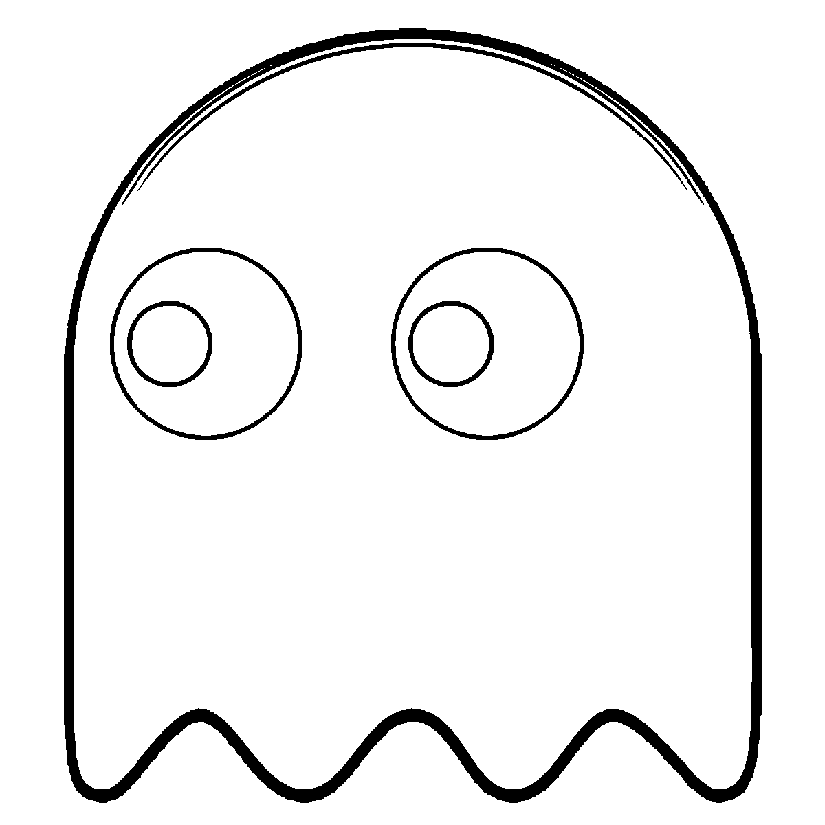 Pacman Coloring Pages Ghostly 1980 | Educative Printable | Coloring pages,  Cartoon coloring pages, Pacman