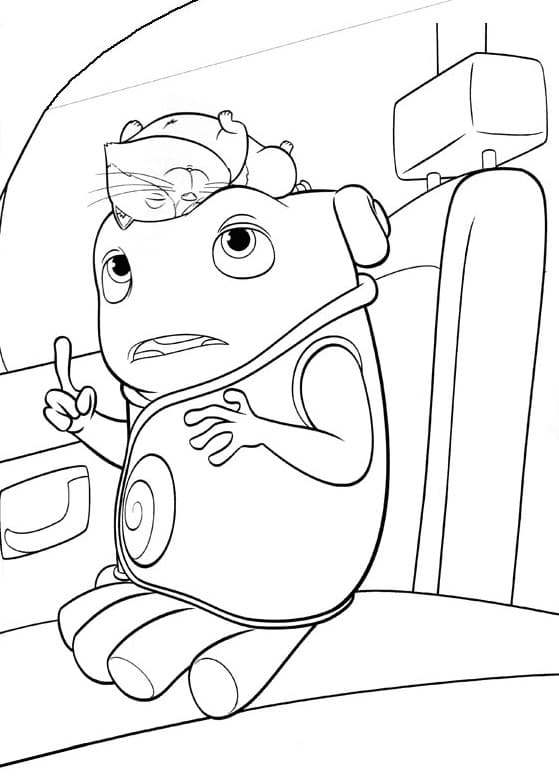 Oh and Pig Coloring Page - Free Printable Coloring Pages for Kids