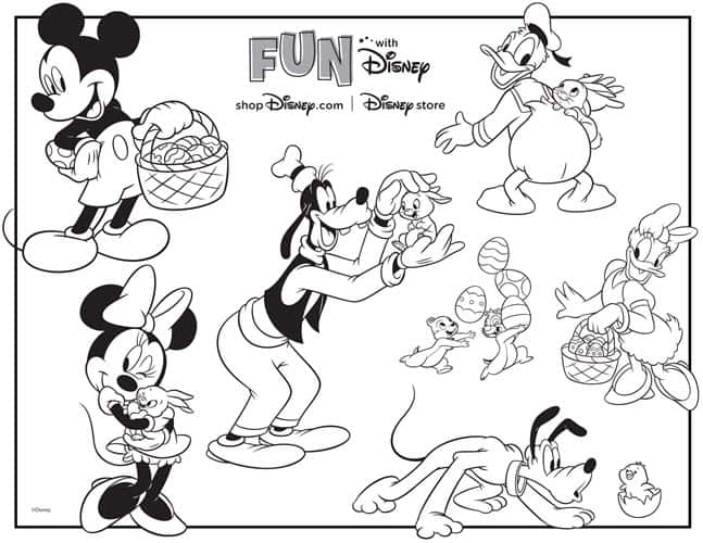 Disney Dooney and Bourke FREE Printable Disney Easter Egg Hunt & Coloring  Page - Disney Dooney and Bourke Guide